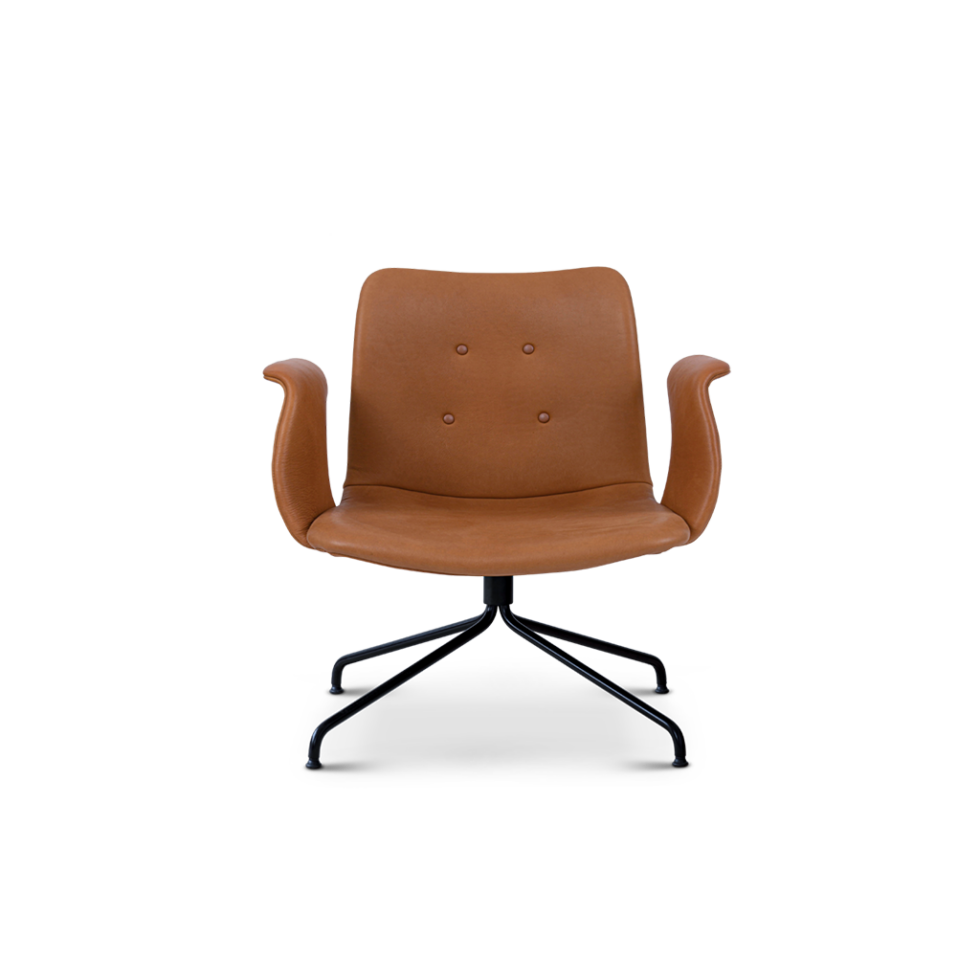 Bent Hansen primum lounge chair cognac black steel