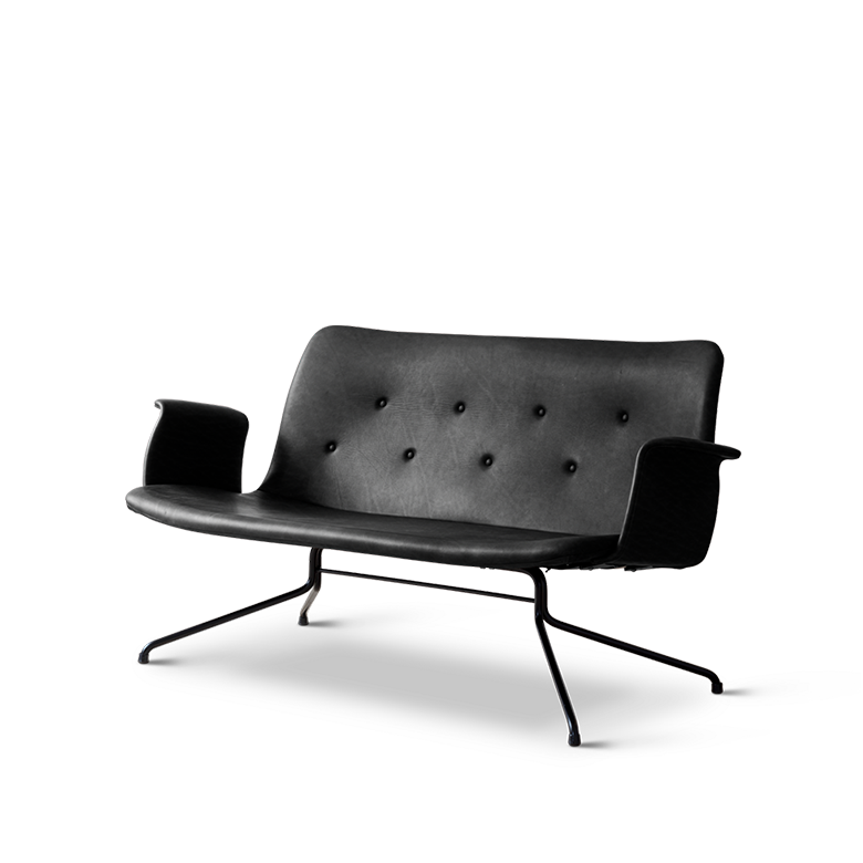 Bent Hansen primum sofa black leather arm rest