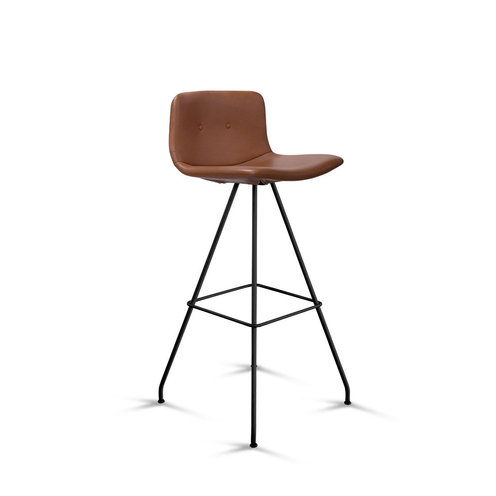 Primum bar stool zenso 2 223 black base fixed high