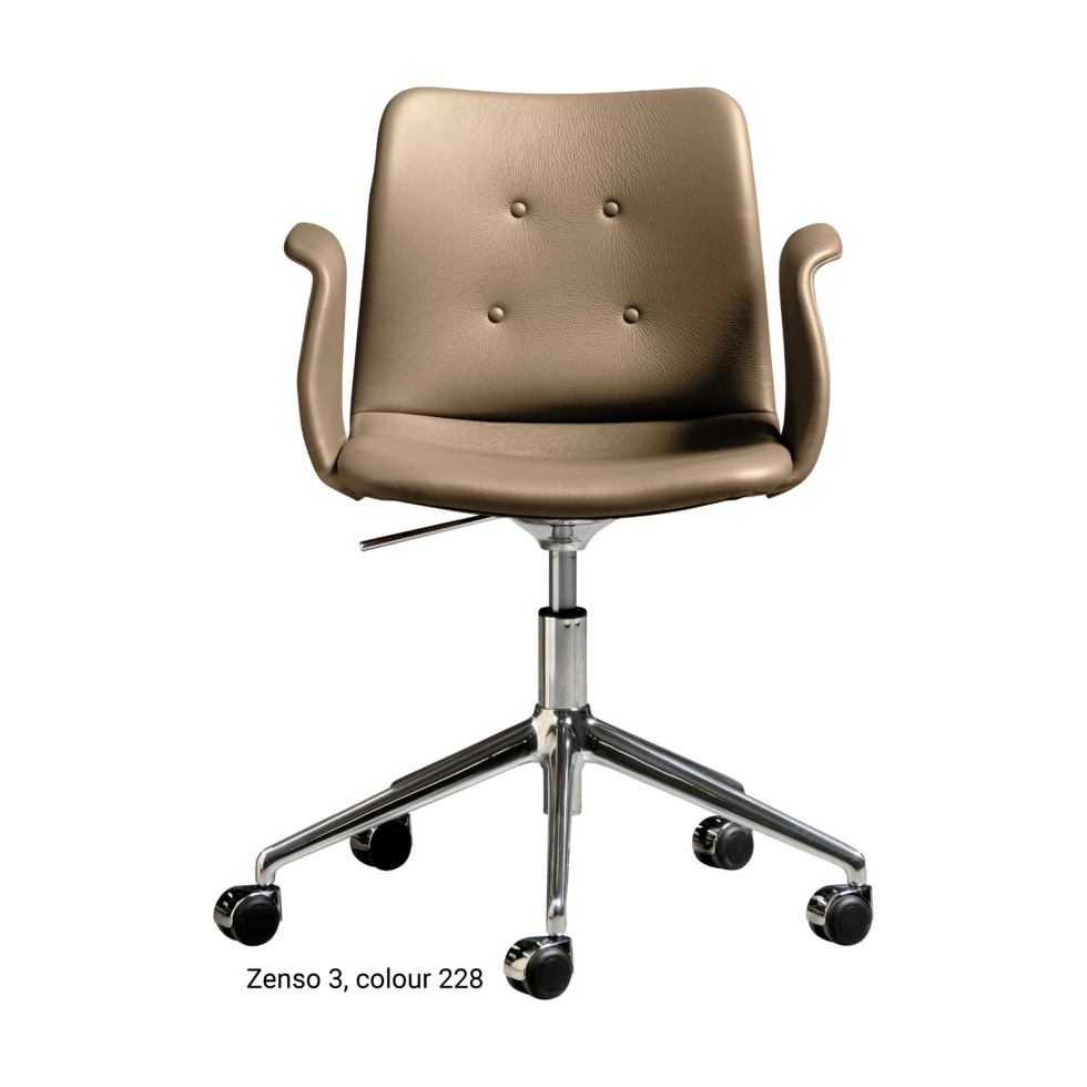 Primum Chair 5 star swivel gas lift castor polish base - Image 4