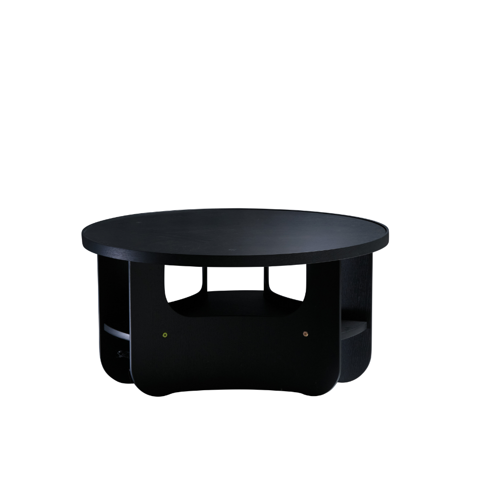 Vido sofabord - sort ask | Dual-Surface